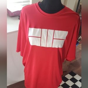 100% polyester t shirt with the pickleball court printed on the front